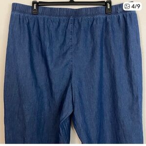 Croft & Barrow Women's Plus Blue Denim Pants